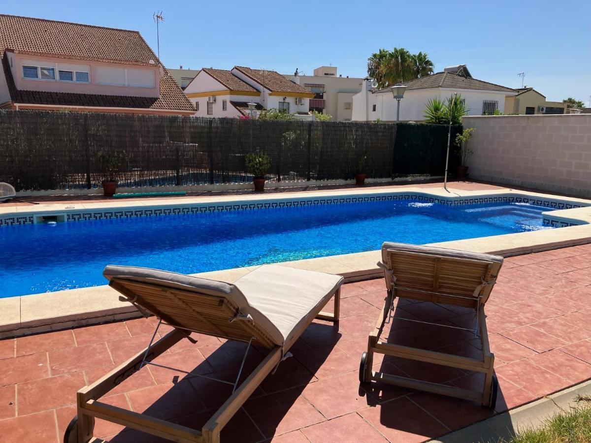Holiday House With Private Pool, Costa De La Luz El Portil Exteriör bild