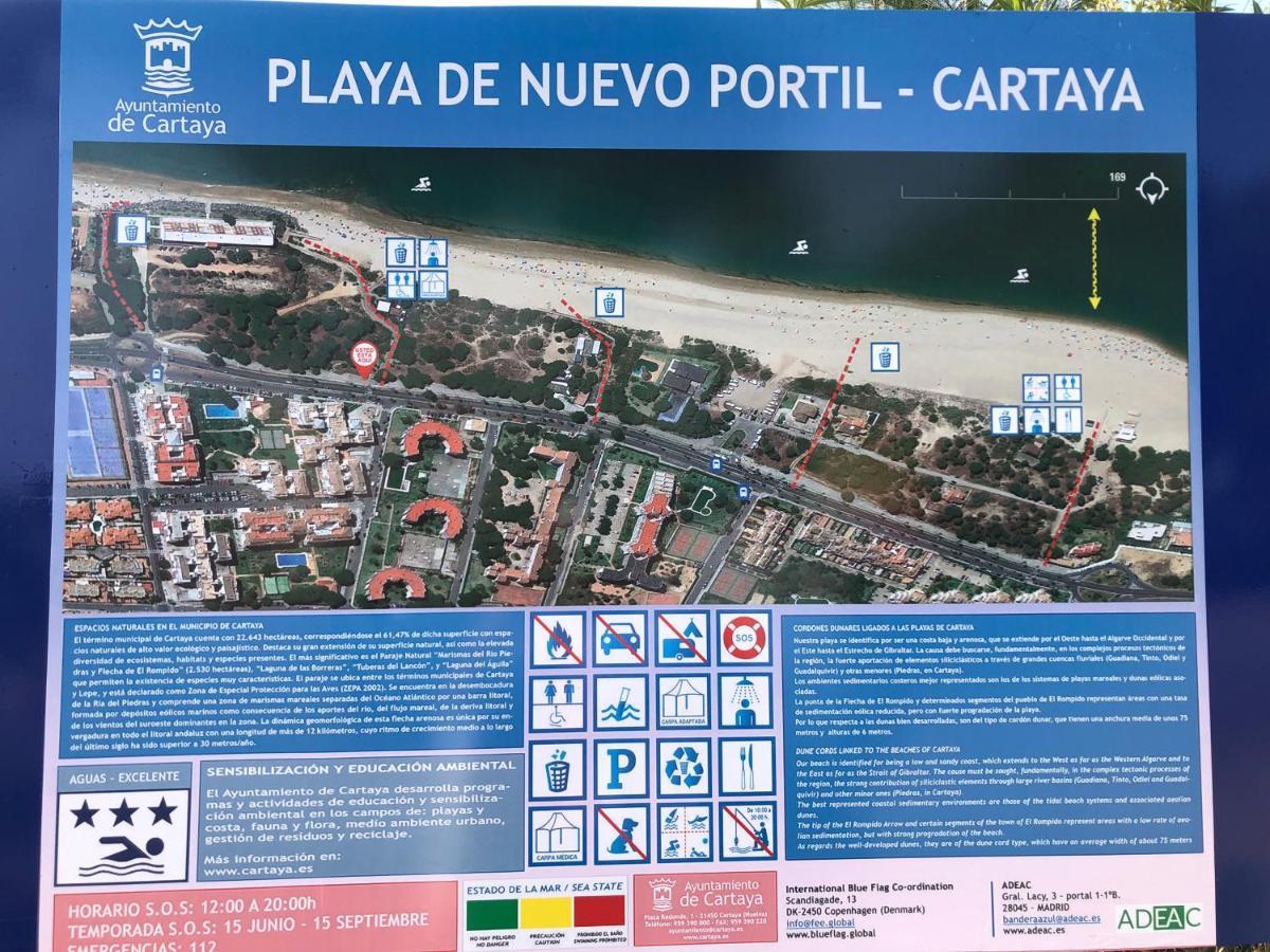 Holiday House With Private Pool, Costa De La Luz El Portil Exteriör bild